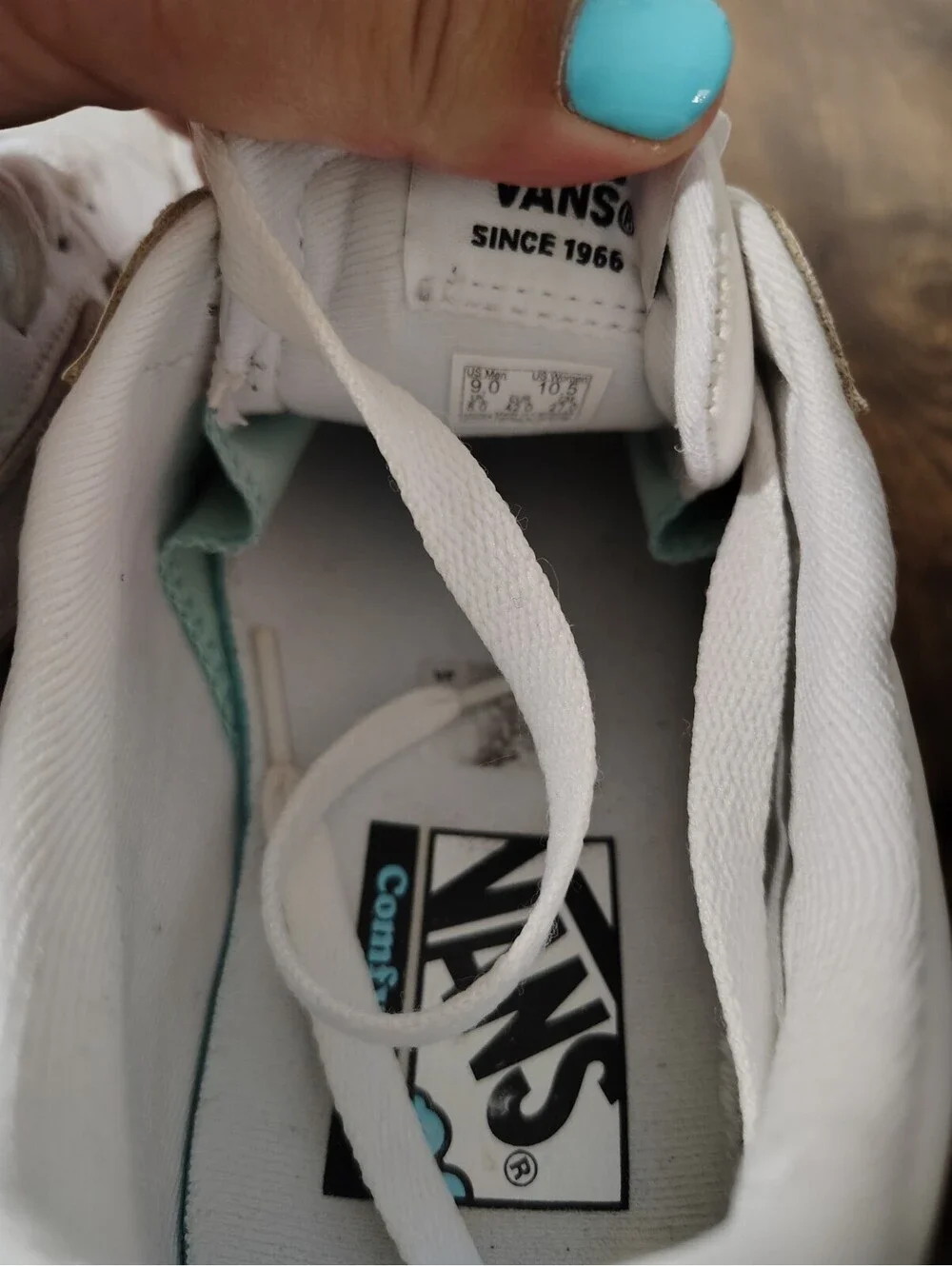 MISMATCHED Vans Lowland CC New Varsity White Grey Sneakers Men Size L 8 & R 9